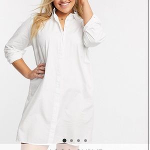 ASOS Design Curve Cotton Shirt Dress